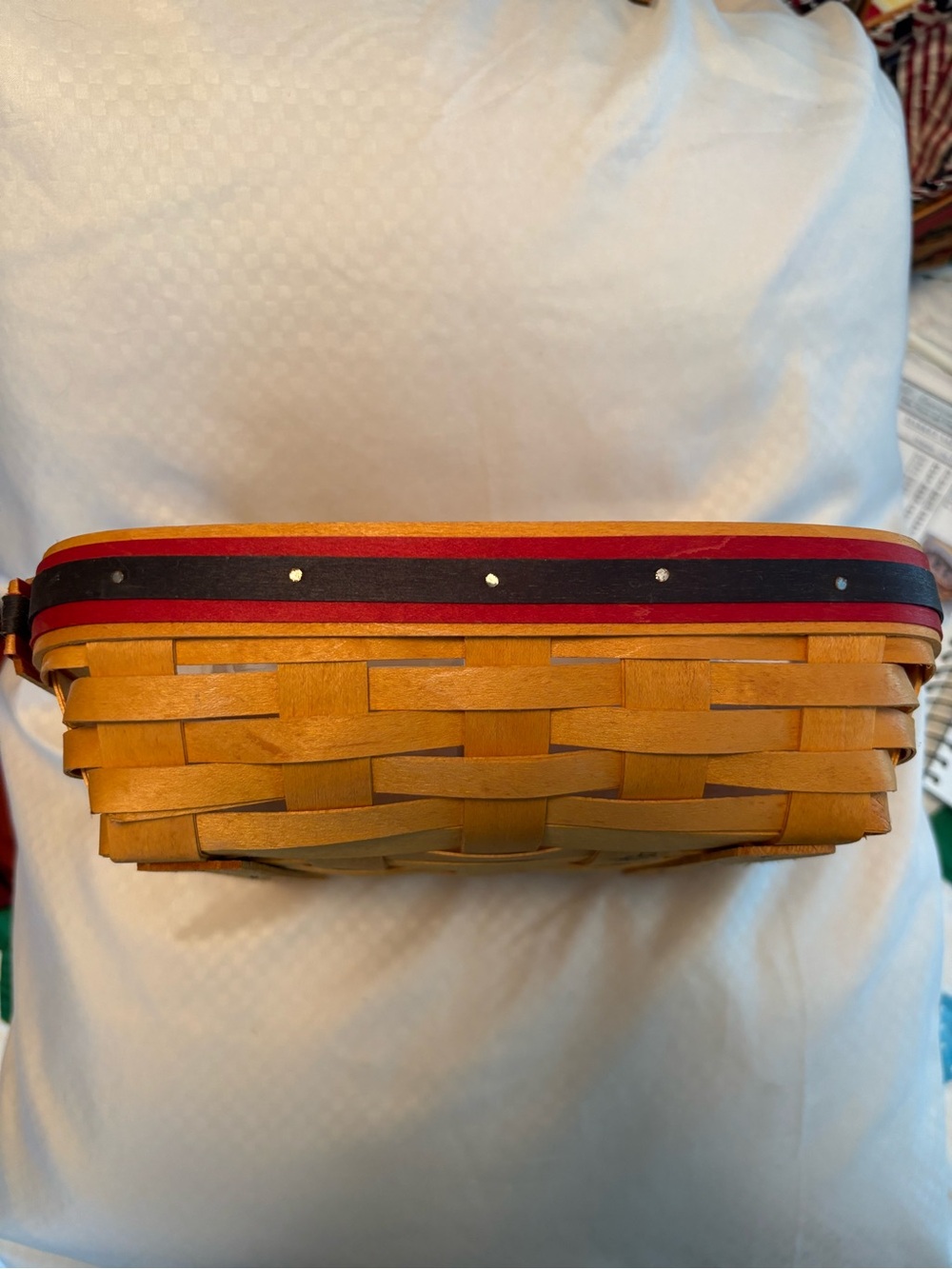 Longaberger 1998 Good ole Summertime basket and divided protector.